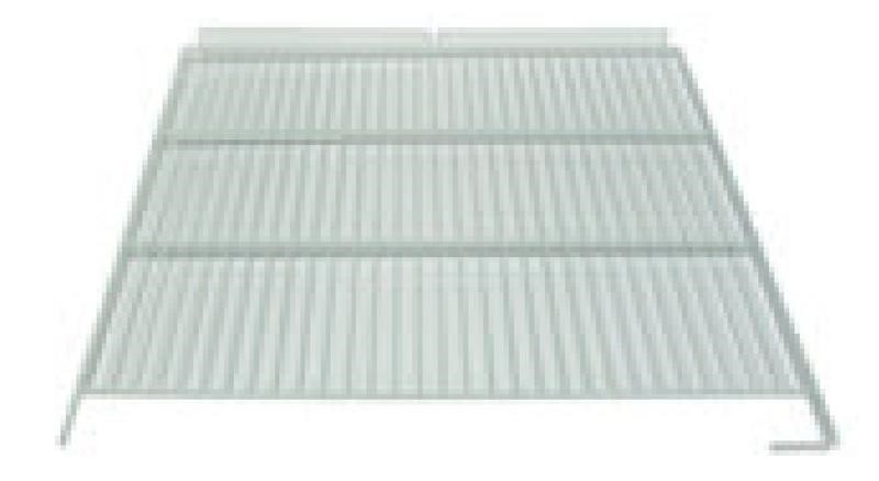 Ricambio compatibile frigoriferi framec - griglia plastificata dx con alzatina per vetrine expo s/1100 – pt/pts–j 1100nv colore bianco l x p 592 x 485 mm - rif. 01322