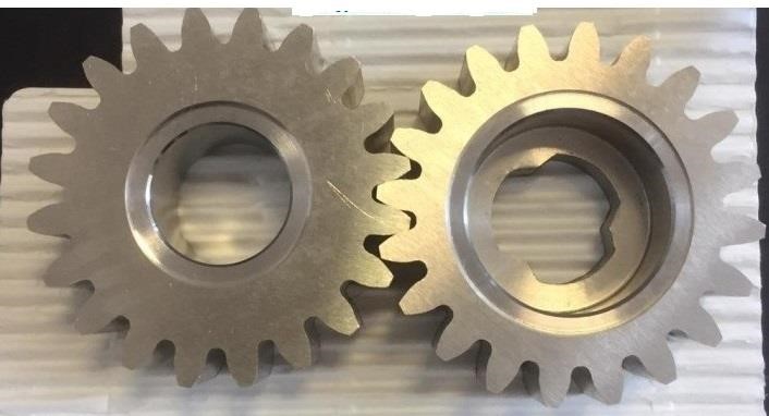 Coppia Ingranaggi Pompa In Metallo Tipo Carpigiani Soft Coldelite Soft Promag Soft