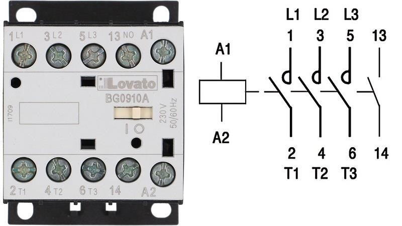 Contattore lovato bg0910a Info tecniche 4kw 400v 9a - bobina 230v 50/60hz Contattore lovato bg0910a Info tecniche 4kw 400v 9a - bobina 230v 50/60hz