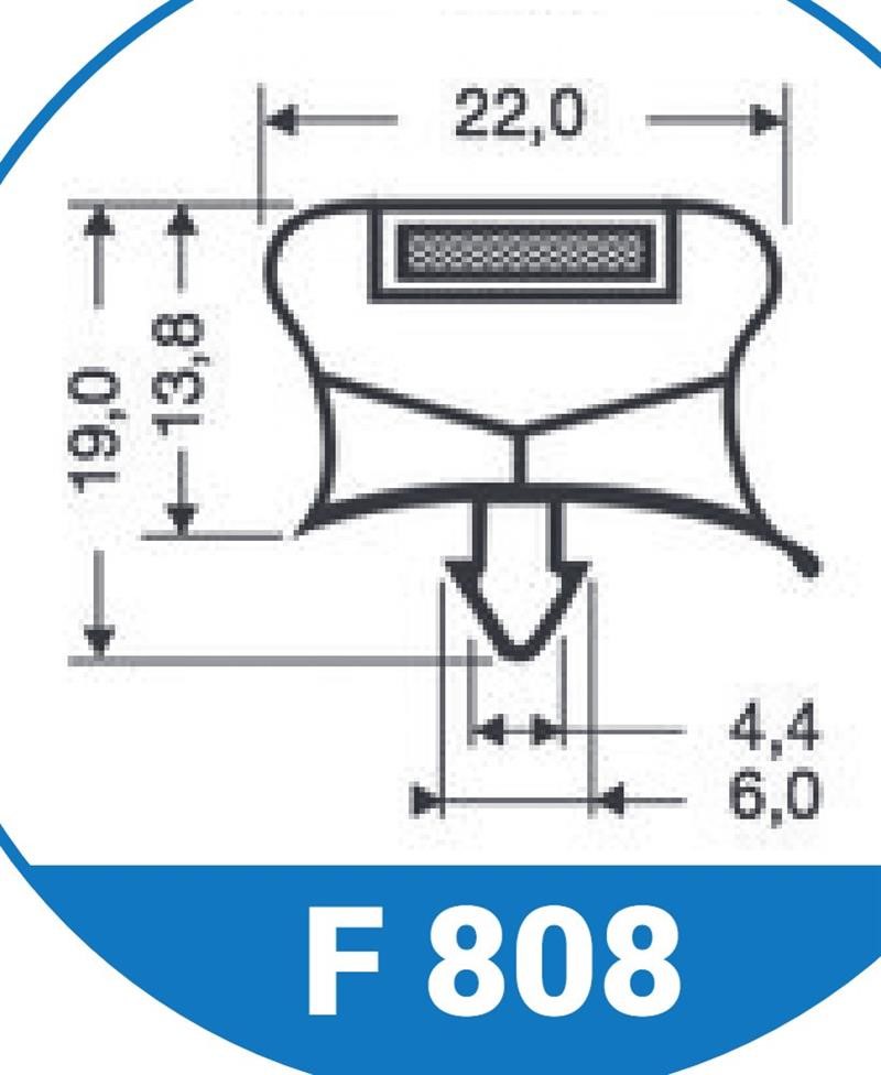 Ricambio compatibile frigoriferi cold line - guarnizione magnetica ad incastro per tavoli gn 710 e compact 433 x 653 mm - rif. 86C24 Ricambio compatibile frigoriferi cold line - guarnizione magnetica ad incastro per tavoli gn 710 e compact 433 x 653 mm - rif. 86C24