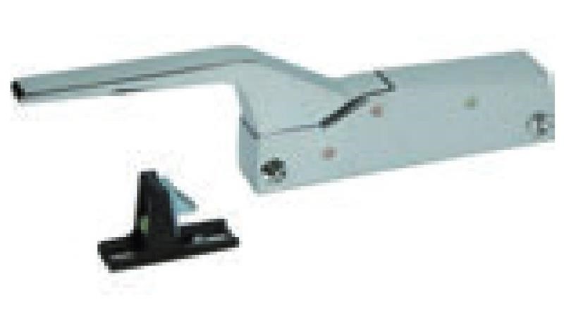 Ricambio compatibile frigoriferi universale - chiusura automatica senza serratura mod. 791cr interasse 133 mm – fissaggio sul fianco impugnatura curva *254 x 30 *compresa impugnatura mm - rif. 02005