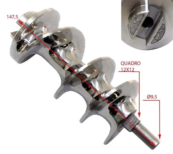Coclea inox per tritacarne mod. 12 marca Fama
