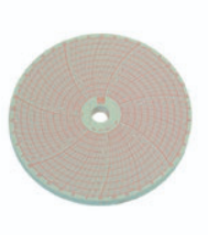 Confezione da 100 dischi D 31740 per registratore grafico+ Jules Richard -10° +40° C, diagramma settimanale DIM. EST mm Ø 125