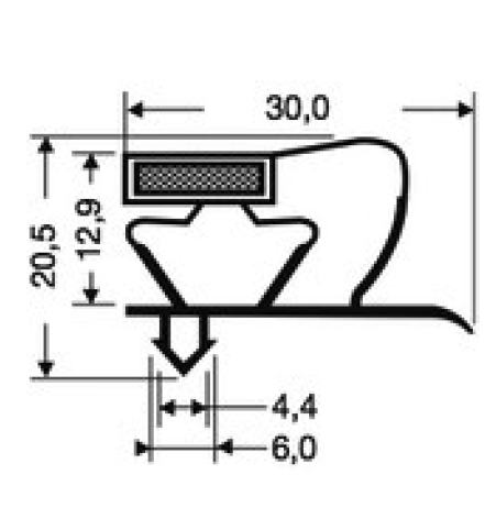 Guarnizione magnetica ad incastro (perimetro totale da 3 mt. a 5,39 mt.)