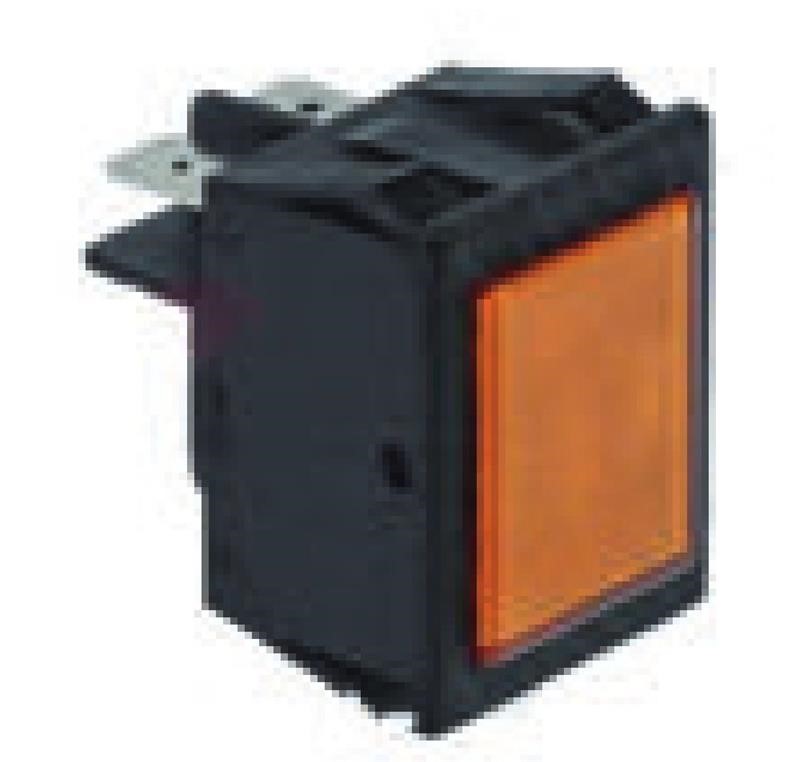 Ricambio compatibile frigoriferi friulinox - spia luminosa arancio 230v 30 x 22 mm - rif. 07843