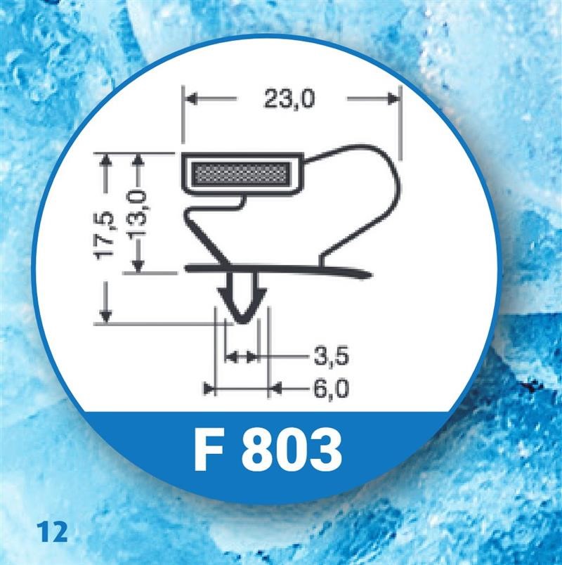 Ricambio compatibile frigoriferi angelo po - guarnizione magnetica ad incastro colore grigio 582 x 384 mm - rif. 86452