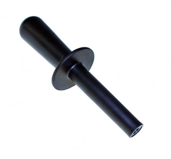 Impugnatura Ø fil M10 femmina Ø est 68 LUNGH.mm 215 con parapollice E prolunga L.110MM Ø foro 10 marca Rgv