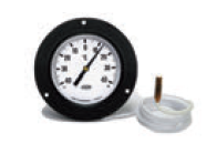 Termometro a flangia reversibile F87R100 +/- 40°, capillare 1500 mm con guaina DIM. EST mm ø 100
