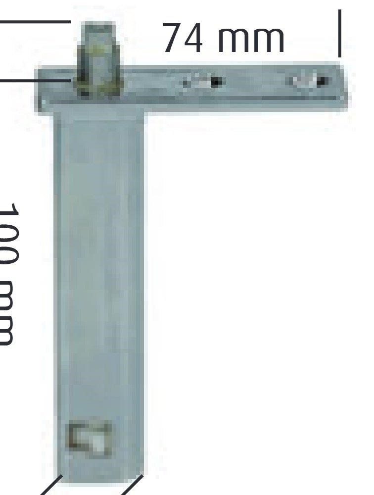 Ricambio compatibile frigoriferi angelo po - cerniera perno lungo per armadi intercambiabile ds o sn - rif. 02310