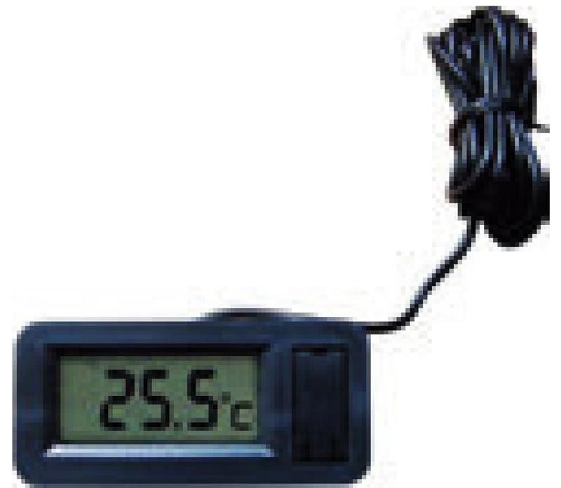 Ricambio compatibile frigoriferi universale - termometro digitale da pannello dte/ bfn -50° +70°c, sonda lung. 1 mt, funzionamento a batteria frontale colore nero - rif. 03026