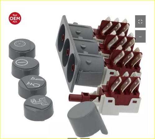 Pulsante domino 3 tasti, elframo Lavastoviglie/Lavapiatti a capotta