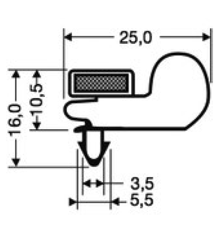 Guarnizione magnetica ad incastro (perimetro totale fino a 3 mt.)