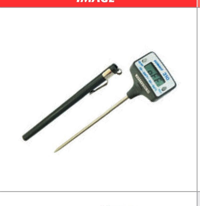 Ricambio compatibile frigoriferi universale - termometro digitale sdt310 -50° +150 °c (-58° +300°f), testata lcd reversibile, batteria a bottone 1,5 v, sonda ad immersione - rif. 03020
