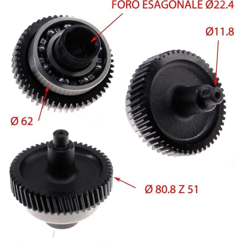 Ingranaggio tritacarne mod. Tc22-32 marca trespade Ingranaggio tritacarne mod. Tc22-32 marca trespade
