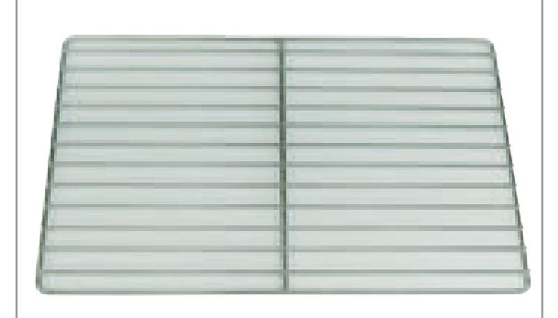 Ricambio compatibile frigoriferi universale - griglia gn 1/1 in acciaio inox aisi 304 senza alzatina l x p 530 x 325 mm - rif. 01202