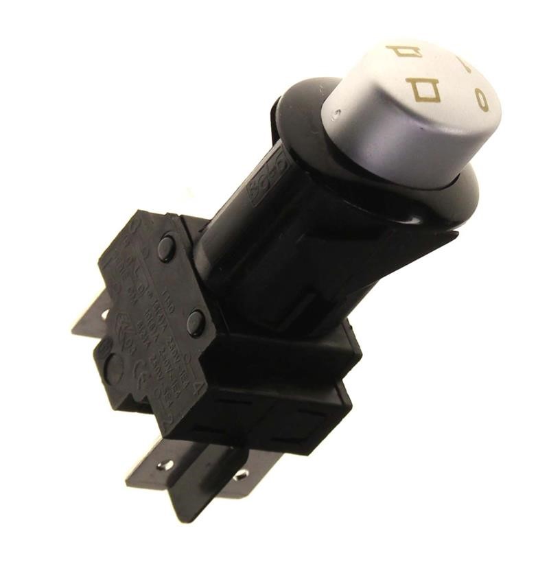 Interruttore A 16 Volt 250 Tasto Tondo Con Cornice Tostiera - Piastra Panini Interruttore A 16 Volt 250 Tasto Tondo Con Cornice Tostiera - Piastra Panini