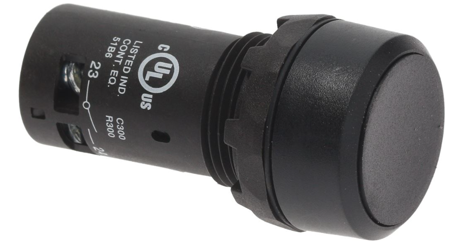Pulsante nero marcia 5A 300V abb - adatto a Klemor ABBER0125 Abb
