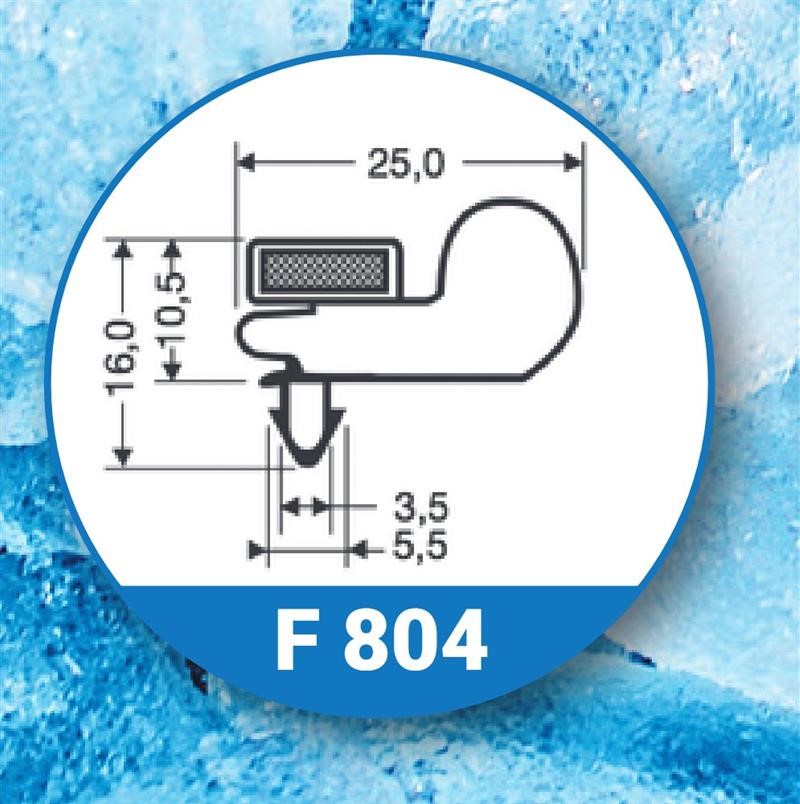 Ricambio compatibile frigoriferi mondial elite - guarnizione magnetica ad incastro colore grigio 760 x 665 mm - rif. 86253