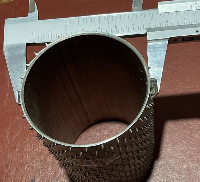 Rullo 118X72 inox, rulli senza flange per grattugia