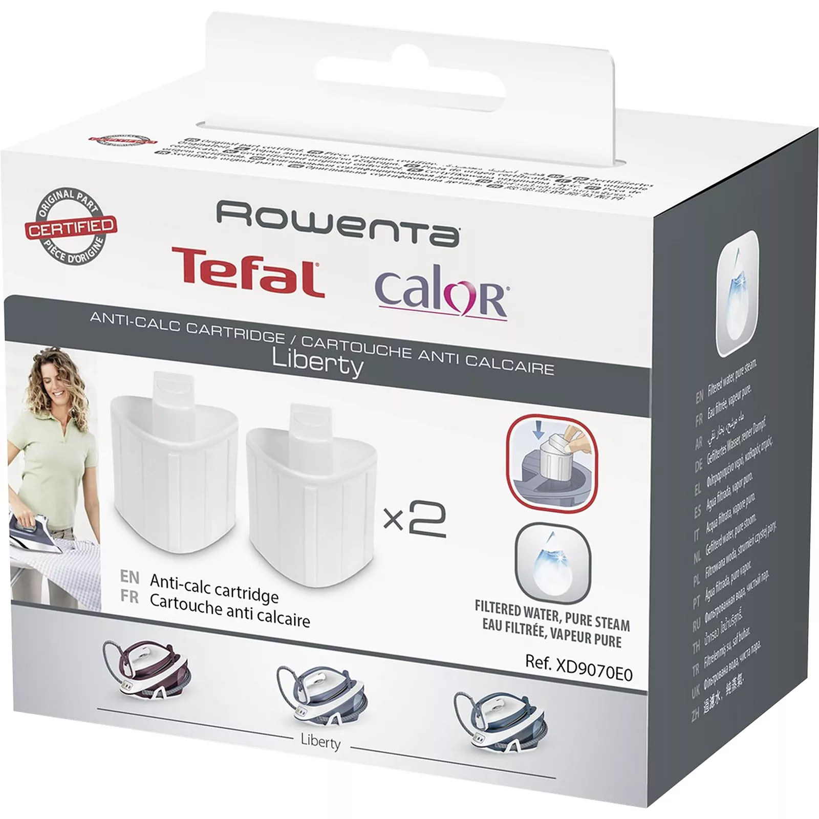 Cartuccia anticalcare ferro da stiro 2pz Rowenta Seb groupe