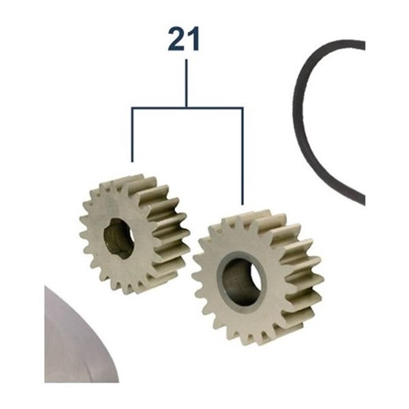 Ricambio compatibile gelatiere carpigiani - coppia ingranaggi pompa metallo - rif. 452125510