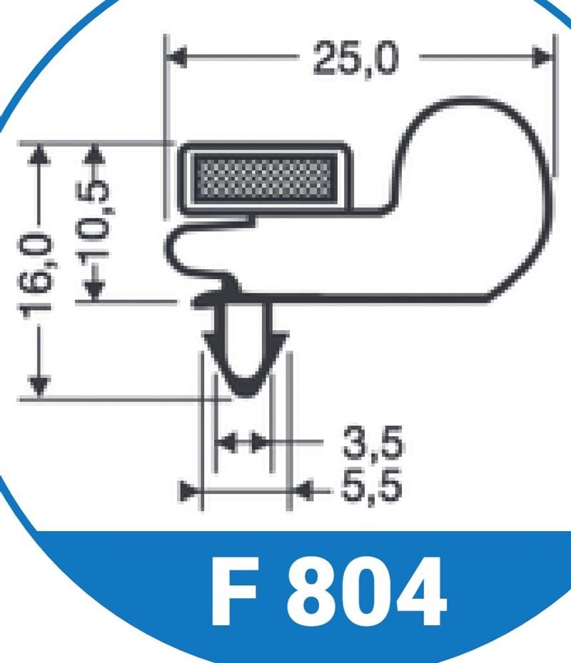 Ricambio compatibile frigoriferi free cee - guarnizione magnetica ad incastro per tavoli gn 1/1 gold colore nero 625 x 425 mm - rif. 86556