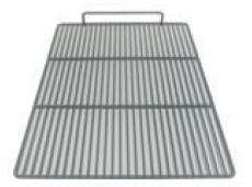 Griglia plastificata con alzatina - colore grigio - L x P 555 x 670 Griglia plastificata con alzatina - colore grigio - L x P 555 x 670