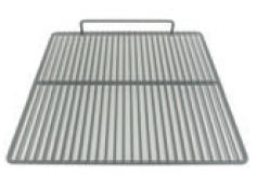 Griglia plastificata con alzatina - colore grigio - L x P 555 x 510 Griglia plastificata con alzatina - colore grigio - L x P 555 x 510