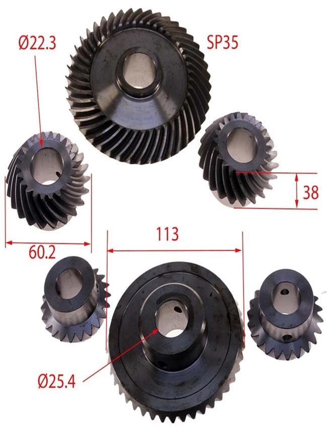 Serie ingranaggi volano berkel mod. 21