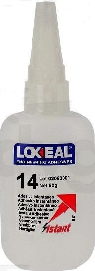Adesivo istantaneo loxeal 14 cianoacrilato 50 g. Adesivo istantaneo loxeal 14 cianoacrilato 50 g.