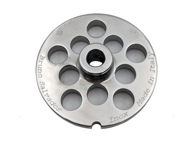Piastra inox 22 Diam.fori 14 MM