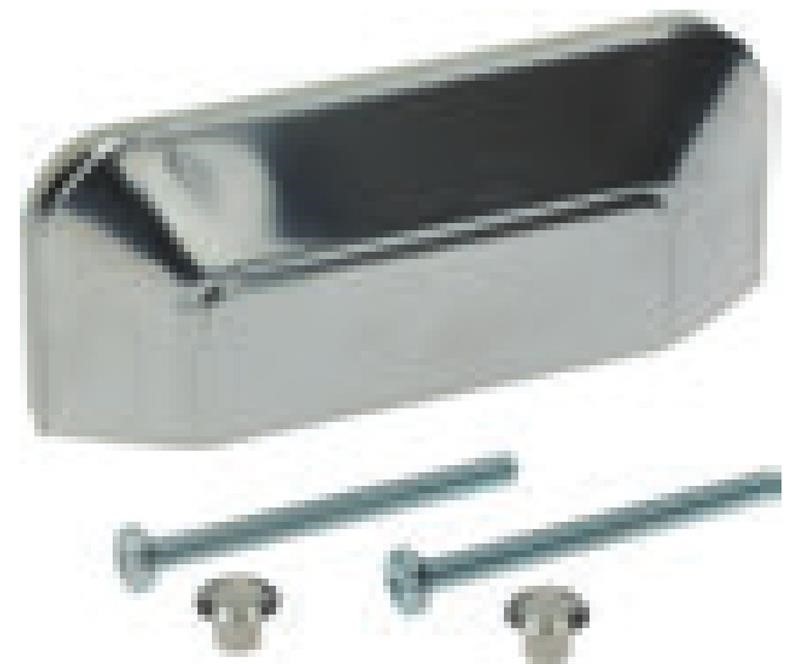 Ricambio compatibile frigoriferi ronda - maniglia completa inox r6087 per sportelli ronda tipo nuovo 120 x 50 mm - rif. 02012