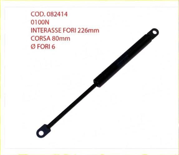 Pistone mod. 082414 tipo lift-o-mat newton 100 int.aperto mm 226 corsa mm 85 ø foro 6