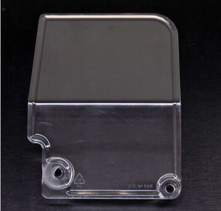 Protezione carrello affettatrice marca Rgv mod. 350 Ø foro 8.5 inter.fori 110 LUNGHEZ.mm 220 - adatto a Beckers S 350 Cev Rgv Dolly 350 S Cev Rgv Dolly V 300 S Pf Cep Blc