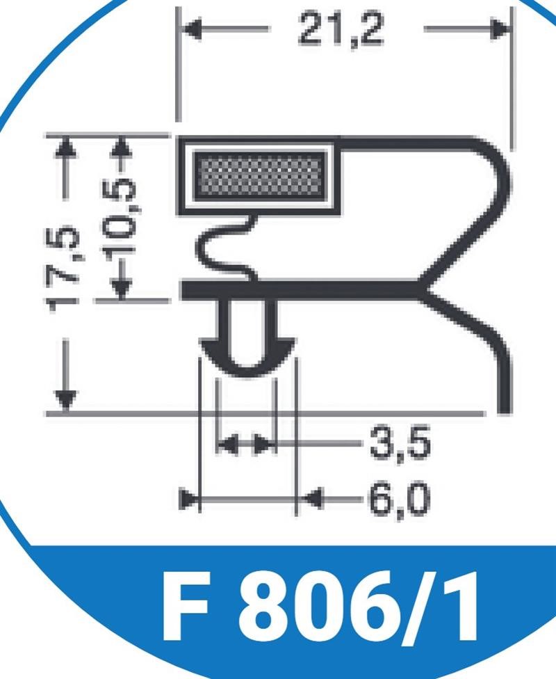 Ricambio compatibile frigoriferi enofrigo - guarnizione porta magnetica ad incastro per vetrinette vini colore nero 1515 x 780 mm - rif. 86781