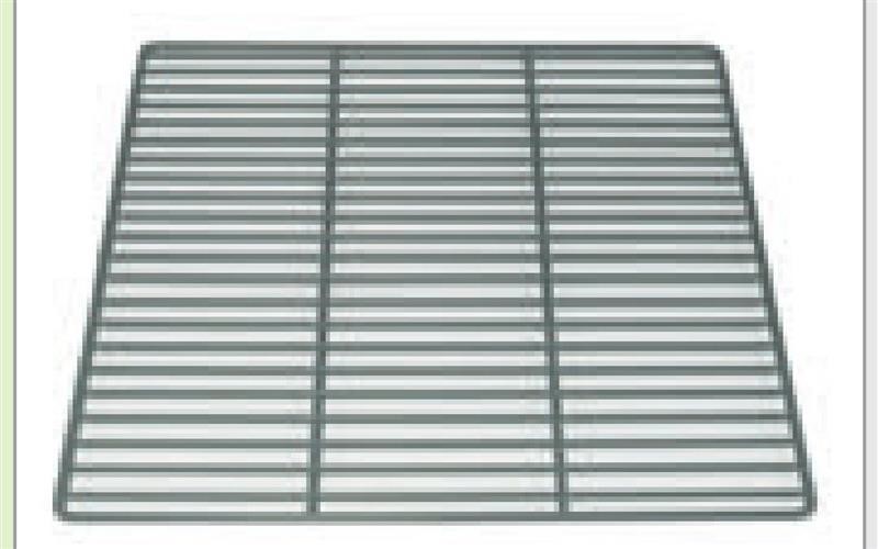 Ricambio compatibile frigoriferi universale - griglia gn 2/1 plastificata senza alzatina colore grigio l x p 530 x 650 mm - rif. 01313