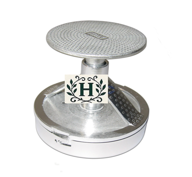 HAMBURGATRICE MOD. FAMIGLIA Ø 90 mm realizzata in alluminio lucidato