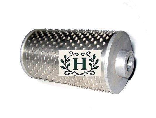 Rullo completo di flange minerva mod.C115-C116 inox per grattugia