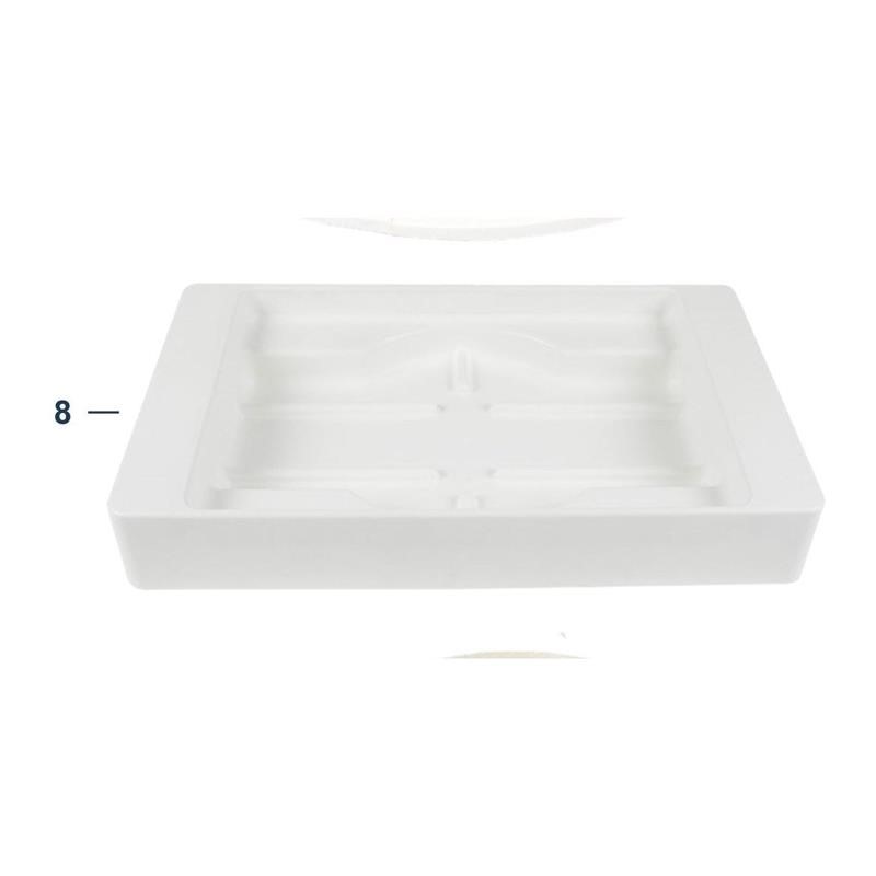 Ricambio compatibile gelatiere carpigiani - appoggio vaschette per mensola 430 x 250 x 70 mm - rif. 10-158255900