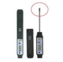 Termometro digitale tascabile a penna da inserimento SDT319 antiurto, impermeabile, scala -40° +150 °C, funzionamento a batteria, autospegnimento, sonda con terminale per superfici