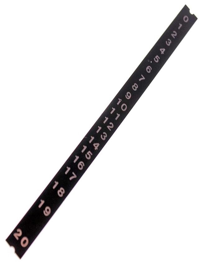 Nastro numerato serigrafia 0-20 affettatrice volano mod. 115 - adatto a Berkel 115