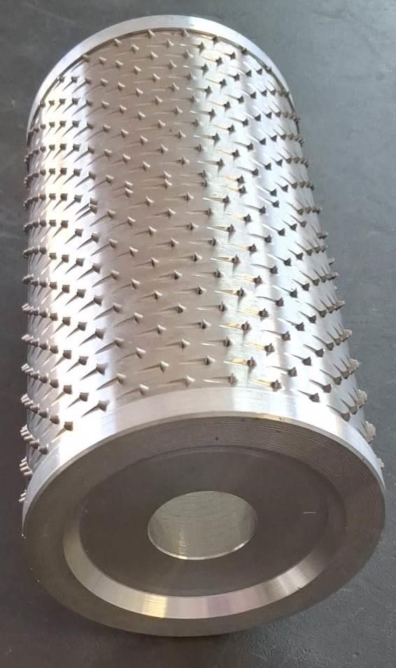 Grattugie Grattuggia Rullo con flange macap 85x155