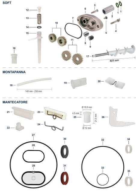 O-Ring Silicone Portellino Scarico Ø 112 Mm Serie Nuova, Tipo Frigomat Parti