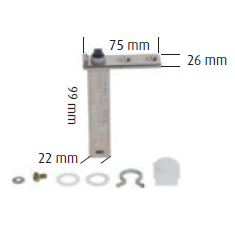 Cerniera mod. pivot 176 carré perno quadro 8 mm Cerniera mod. pivot 176 carré perno quadro 8 mm