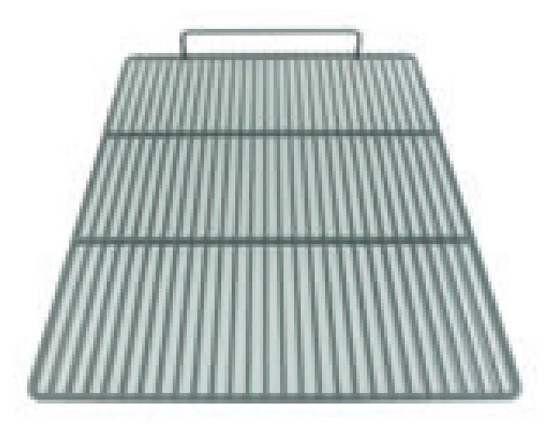 Ricambio compatibile frigoriferi angelo po - griglia plastificata con alzatina colore grigio l x p 555 x 670 mm - rif. 01310