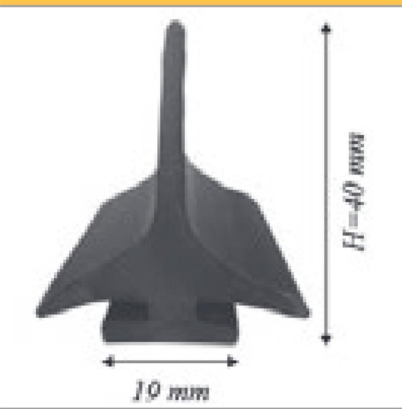 Ricambio compatibile frigoriferi mth - barra di guarnizione laterale per porta va e vieni lunghezza = 2500 mm h = 40 - rif. 86042