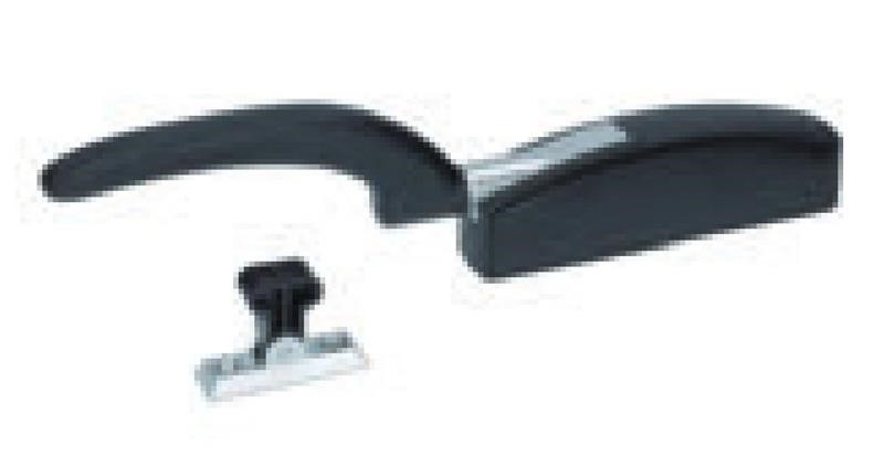 Ricambio compatibile frigoriferi universale - chiusura a 1 punto per porta a tampone serie 3025 realizzata in materiale composito ad elevata resistenza alle basse temperature ed alla corrosione, impugnatura orientabile in diverse posizioni, leva in o