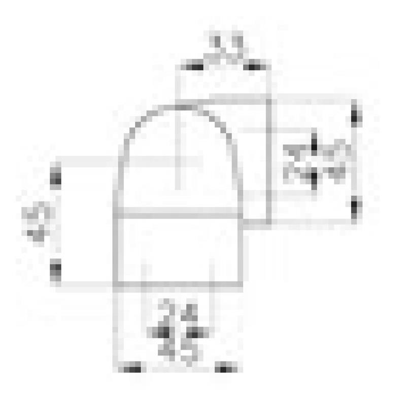 Ricambio compatibile frigoriferi universale - cerniera cromata lucida in zama mod. 4245l boccole e tappi in nylon sporgenza superiore a 33 mm - rif. 02372
