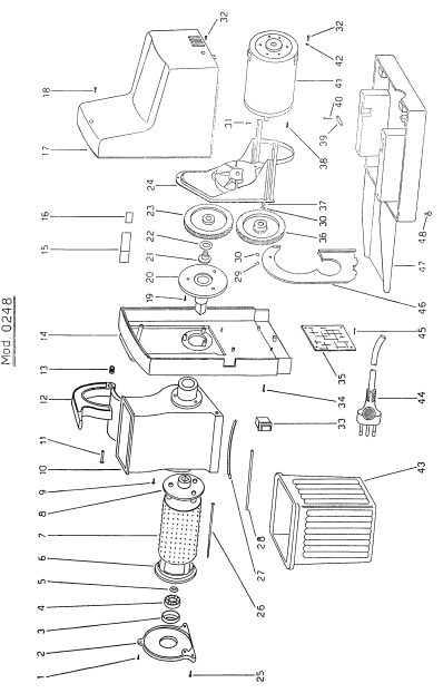 Grattugia Quick Mill Mod. 0248