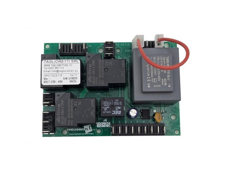 Scheda bassa tensione 230/400v mod. Tgcet15 per grattugia 12 s rgv